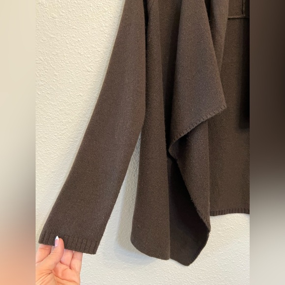 Loft wool/cashmere/angora brown open front cardigan size Small - Picture 2 of 4